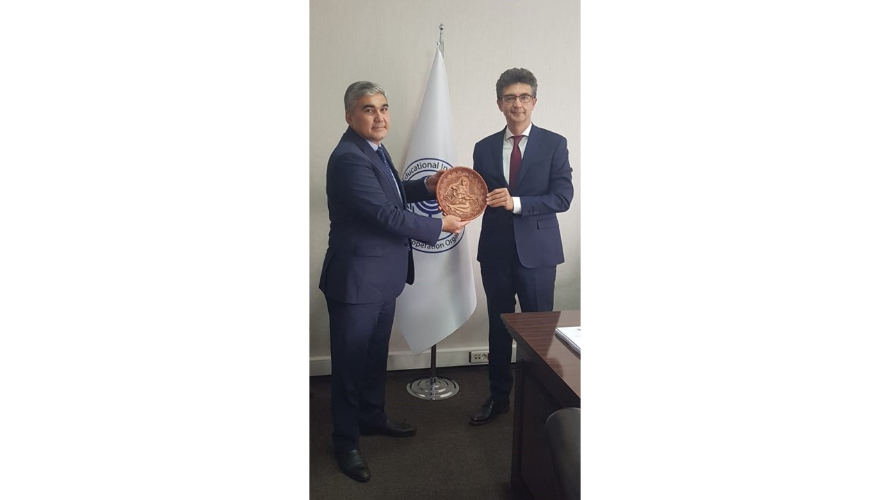 Visit by Uzbek Embassy delegation to ECOEI President Prof. M. Akif Kireçci