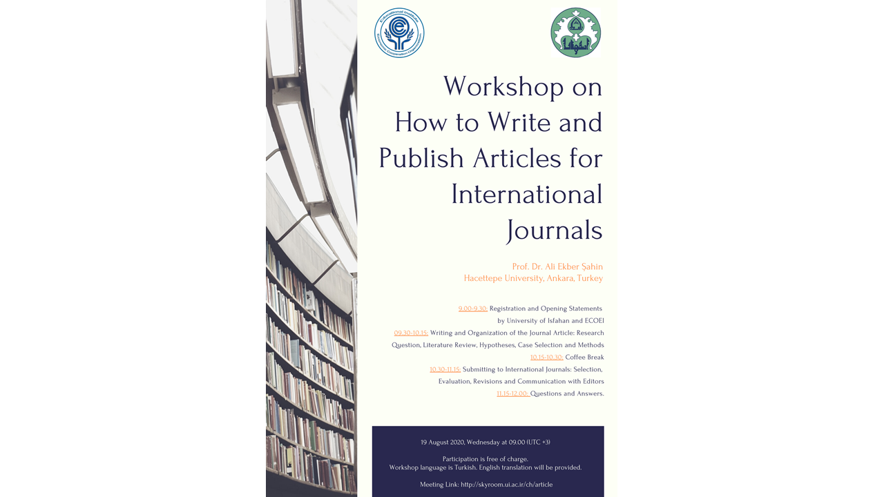 Workshop on “How to Write and Publish Articles for International Journals”
