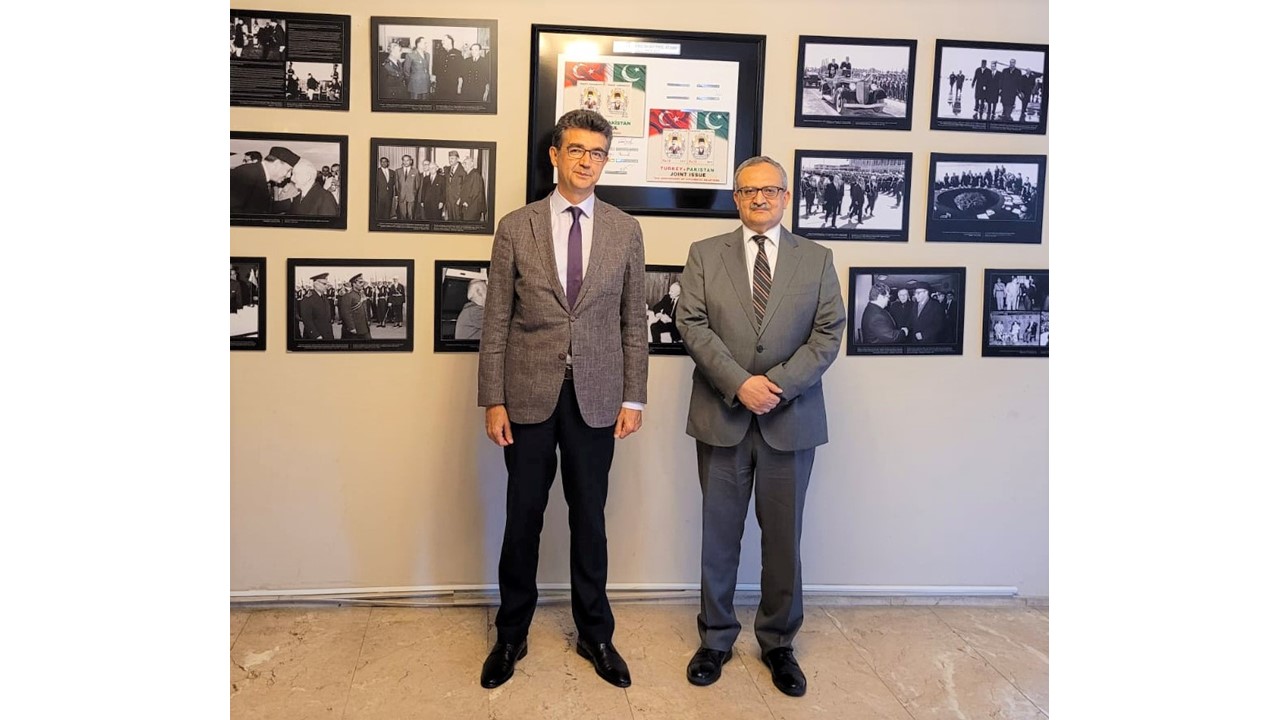Visit of ECO Educational Institute President Prof. M. Akif Kireçci to the Ambassador of Pakistan to Ankara, H.E. Muhammad Syrus Sajjad Qazi